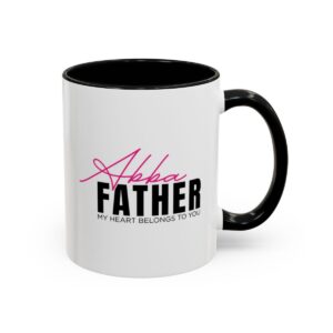 Accent Coffee Mug (Pink on White)