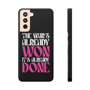 War Already Won - Slim Cases (Pink on Black)